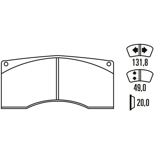 Тормозные колодки Ferodo DSUNO, задняя ось FRP302ZB