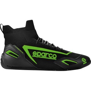Ботинки для симрейсинга Sparco Hyperdrive, чёрный/зелёный