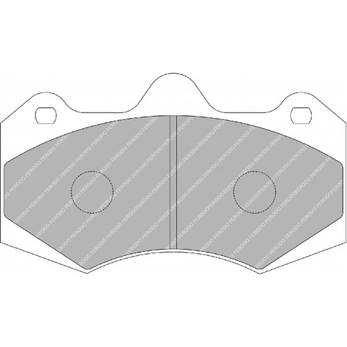 Тормозные колодки Ferodo DS 3.12, передняя ось FRP3084G