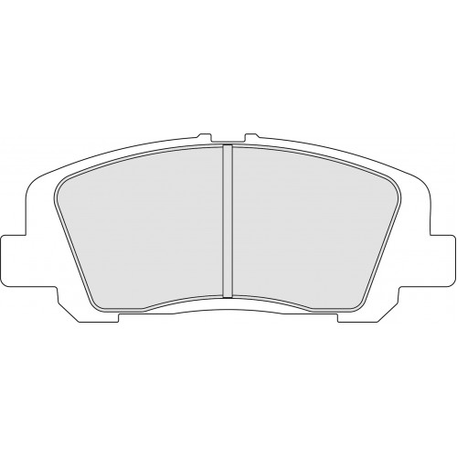 Тормозные колодки Ferodo DS 2500, передняя ось FRP3121H