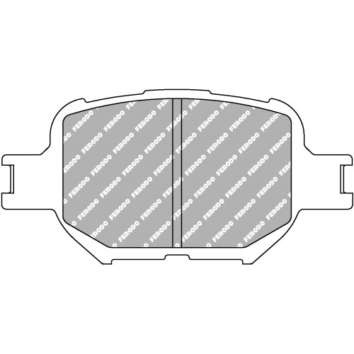 Тормозные колодки Ferodo DS 3000, передняя ось FCP1528R