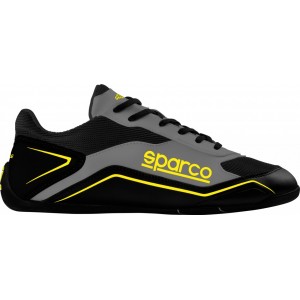 Кроссовки Sparco S-Pole, чёрный/серый/жёлтый