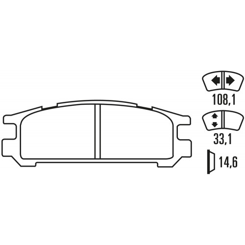 Тормозные колодки Ferodo DS 3000, задняя ось FCP790R