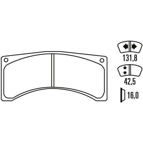 Тормозные колодки Ferodo DSUNO, передняя ось FRP3032Z