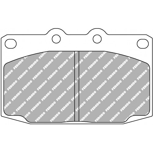 Тормозные колодки Ferodo DS 2500, передняя ось FCP483H