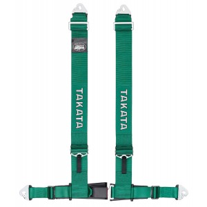 Ремені Takata Drift III Snap 4880gr, ECE, 4 точкові, 3 inch, зелений