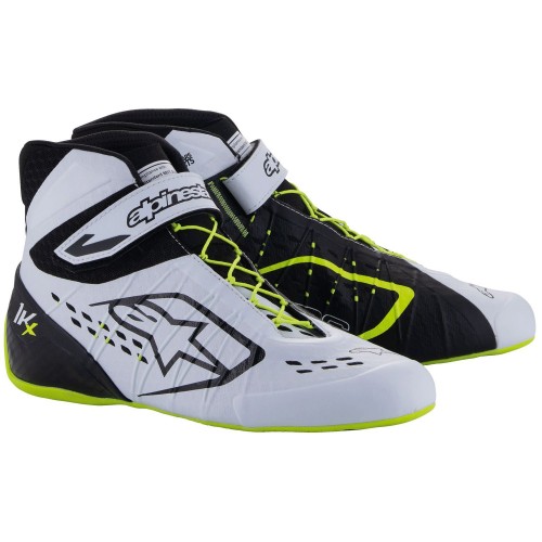 Черевики для картингу Alpinestars Tech 1KX v3, чорний/білий/жовтий