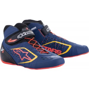 Ботинки для картинга Alpinestars Tech 1KX v2, тёмно-синий/красный/жёлтый