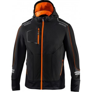 Куртка Sparco Tech Soft-Shell, чорний/помаранчевий