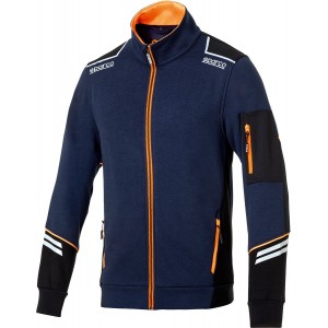 Куртка Sparco Tech Full-Zip, тёмно-синий/оранжевый