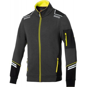 Куртка Sparco Tech Full-Zip, серый/жёлтый