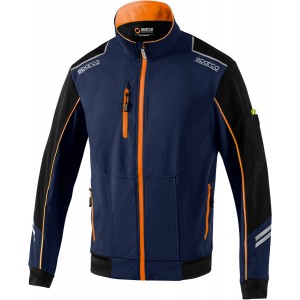Куртка Sparco Tech Light-Shell, тёмно-синий/оранжевый