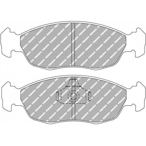 Гальмівні колодки Ferodo DS 2500, передня вісь FCP876H