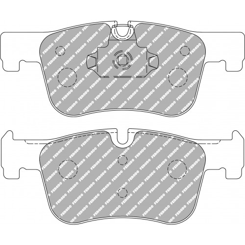 Тормозные колодки Ferodo DS 2500, передняя ось FCP4489H