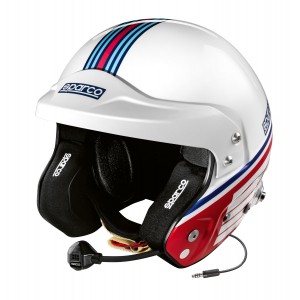 Шлем открытый Sparco Martini Racing (Streifen-Design)