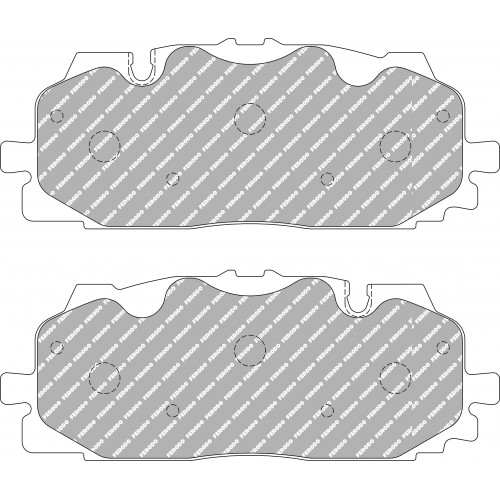 Тормозные колодки Ferodo DS 2500, задняя ось FCP4967H