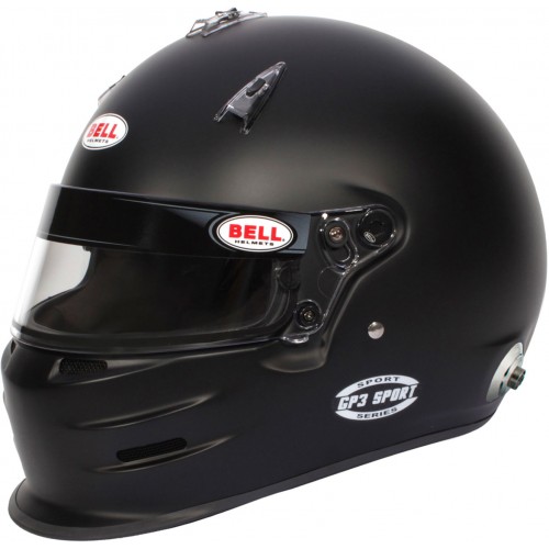 Шлем BELL GP3 Sport H.A.N.S. Clips, чёрный