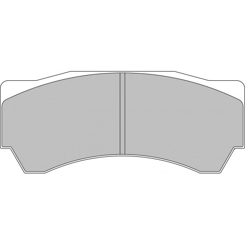 Тормозные колодки Ferodo DS 2500, передняя ось FRP3081H