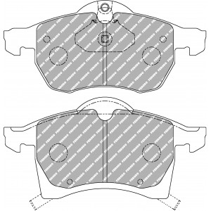 Гальмівні колодки Ferodo DS Performance, передня вісь FDS1295