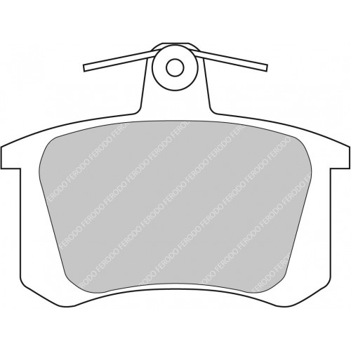 Тормозные колодки Ferodo DS 2500, задняя ось FCP596H