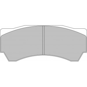 Тормозные колодки Ferodo DS 3000, передняя ось FRP3081R