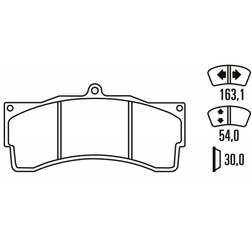 Тормозные колодки Ferodo DSUNO, передняя ось FRP3055ZB