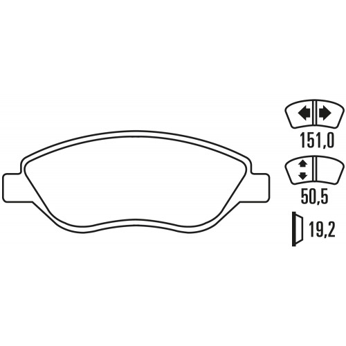 Тормозные колодки Ferodo DS Performance, передняя ось FDS1468