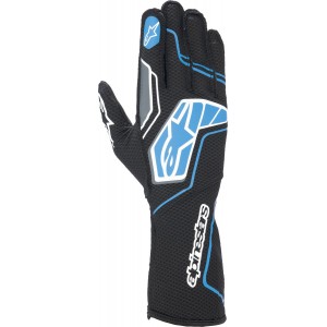 Перчатки для картинга Alpinestars Tech 1KX v4, чёрный/синий