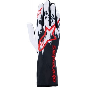 Перчатки для картинга Alpinestars Tech 1K v3, чёрный/белый/красный