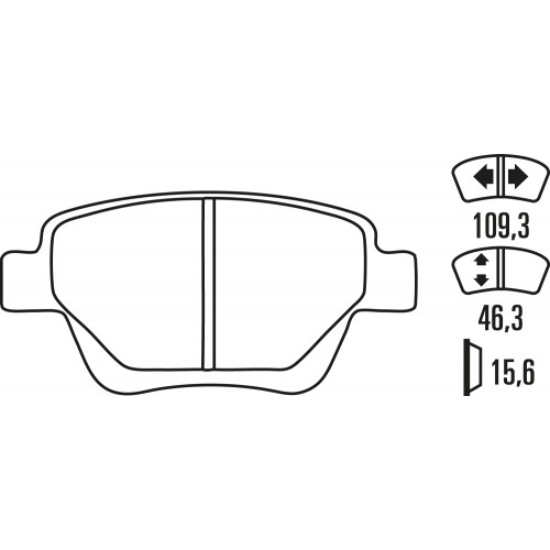 Тормозные колодки Ferodo DS Performance, задняя ось FDS4316