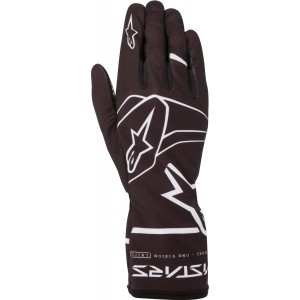 Перчатки для картинга Alpinestars Race v2 Solid, чёрный/белый