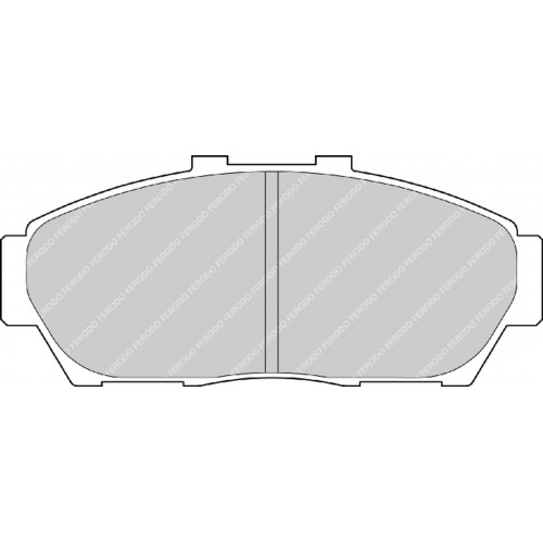 Тормозные колодки Ferodo DS 2500, передняя ось FCP1436H