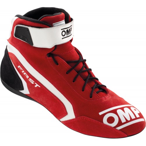 Ботинки для автоспорта OMP First, красный/белый