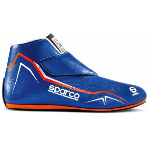 Ботинки для автоспорта Sparco Prime T, тёмно-синий/оранжевый