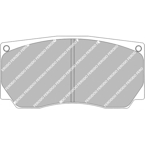 Тормозные колодки Ferodo DS 3.12, передняя ось FRP3088G