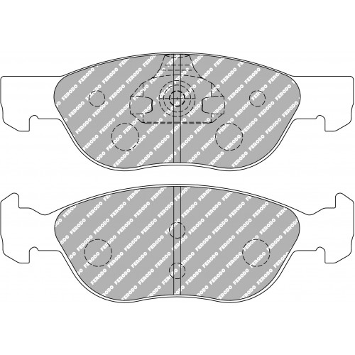 Тормозные колодки Ferodo DS 2500, передняя ось FCP1056H