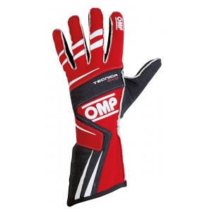 Перчатки OMP Tecnica Evo, красный/чёрный