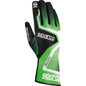 Перчатки для картинга Sparco Rush, зелёный/белый