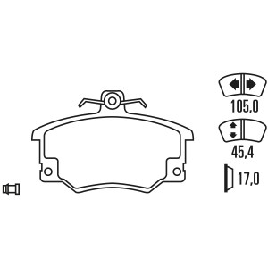 Тормозные колодки Ferodo DS 3000, передняя ось FCP370R