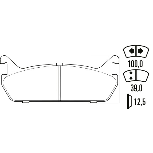 Тормозные колодки Ferodo DS Performance, задняя ось FDS654