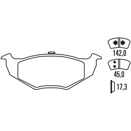 Тормозные колодки Ferodo DS Performance, передняя ось FDS1101