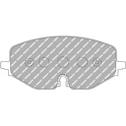 Тормозные колодки Ferodo DS 2500, передняя ось FCP5194H