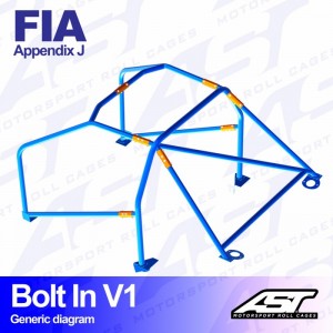 Каркас безопасности CITROËN ZX 3-doors Hatchback BOLT IN V1