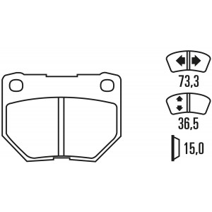 Гальмівні колодки Ferodo DS Performance, передня вісь FDS1372