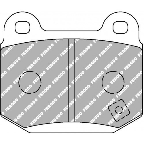 Тормозные колодки Ferodo DS 3.12, задняя ось FCP1562G