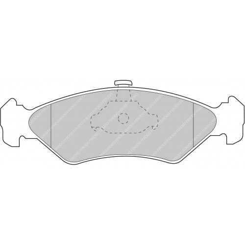 Гальмівні колодки Ferodo DS 2500, передня вісь FCP1082H