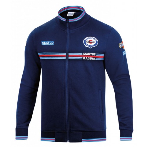 Толстовка Sparco Full Zip Martini Racing, тёмно-синий