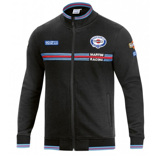 Толстовка Sparco Full Zip Martini Racing, чёрный