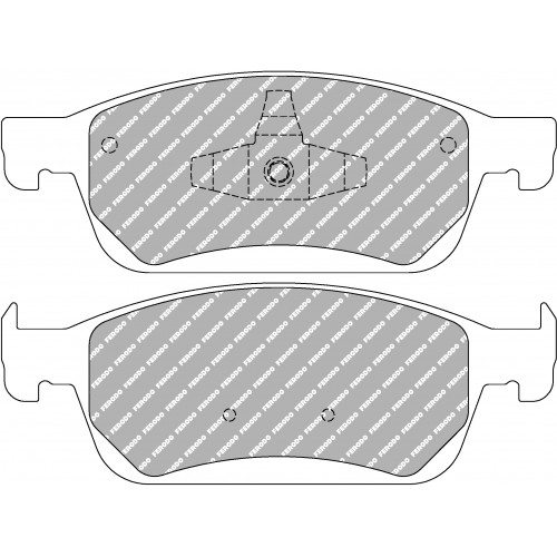 Тормозные колодки Ferodo DS 2500, передняя ось FCP4416H