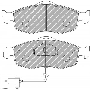 Тормозные колодки Ferodo DS Performance, передняя ось FDS766